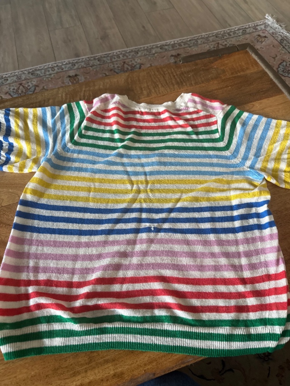 Boden: Liv V-Neck Linen T-Shirt - Picture 5 of 6